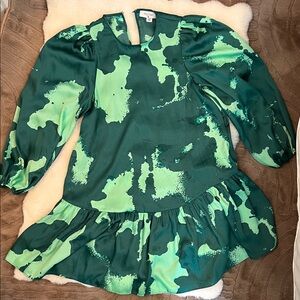 NWOT Alexis x Target Teal Satin Dress